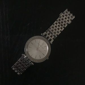 SILVER MICHAEL KORS WATCH